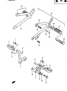 DR650 Подножки