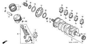CBR900RR Crankshaft / piston