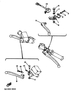 TZ250 Interruptor  manillar&palanc