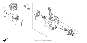 NSF100 Коленчатый вал и поршни