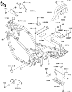 EX500 Рама ,крепежные детали
