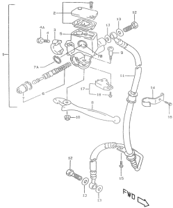 UX50 Передний тормозной цилиндр