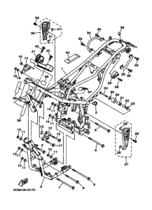 XT250 XT250X Frame comp
