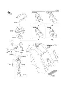 KX500 Tank fuel