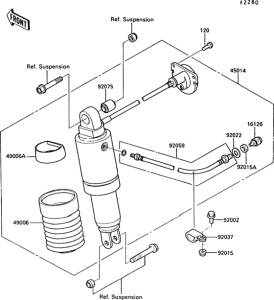 ZX1000 Амортизатор