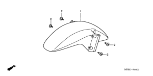 VTR1000F Переднее крыло