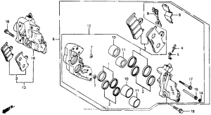CB1000F Передний суппорт