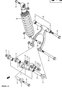 DR650 Втулки заднего рычага