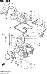 VZR1800 Cylinder Head (Rear) (Vzr1800Bzl7 E33)