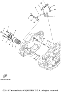 WR250F Масляный фильтр