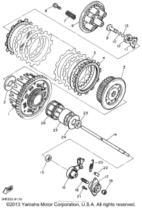 FZR600RG Сцепление