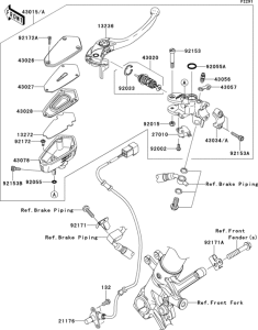 ZG1400 Главный тормозной цилиндр