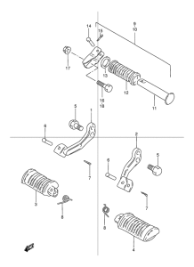 TU125 Подножки