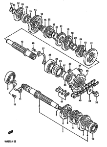 DR125 Трансмиссия