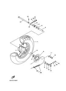 TDR80 Заднее колесо в сборе