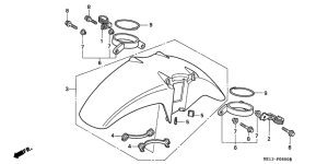 CB1000F Переднее крыло