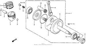 XL80S Коленчатый вал и поршни