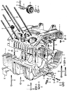 CL77 Upper & lower crankcase