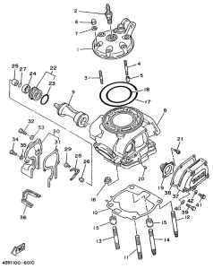 WR250Z Головка цилиндров