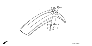 XR200R Переднее крыло