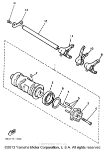 XV1100D Копирный вал