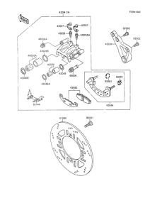 ZX600 Задний тормоз
