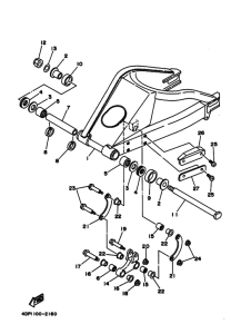 TZ250 Задний рычаг и подвеска