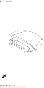 AN650 Cover Set Pillion Rider (Optional)