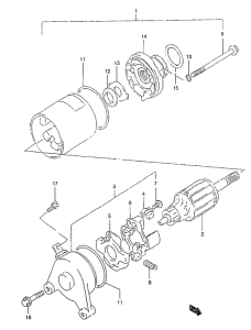 GZ125 Стартерный мотор