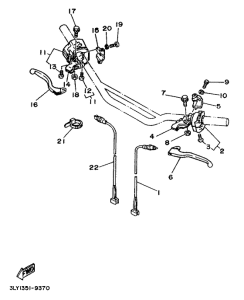 TW200E Handle switch. lever