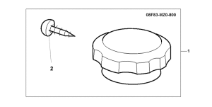 CB600F21 Chrm radiator cap