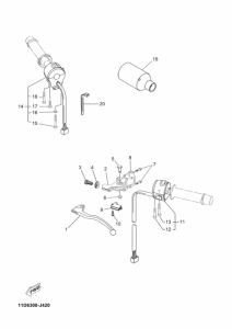 XT660Z Handle switch & lever