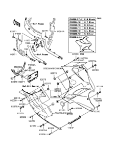 ZX1200 Обтекатель нижний