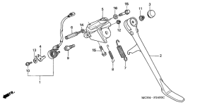 VTX1800C Подножка