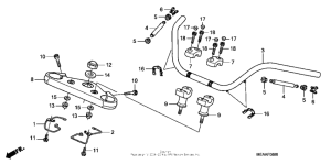 VTX1300T Handlebar + top bridge