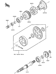 ZX600 Промежуточный вал