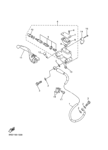 WR400F Главный тормозной цилиндр