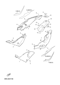 TZR50 Боковые обтекатели