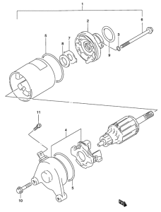 GZ125 Стартерный мотор