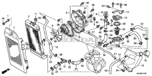 VT750C2B Радиатор