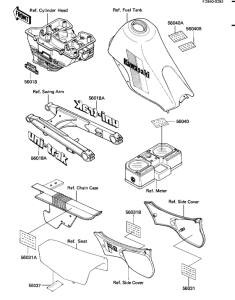 KL600 Наклейки