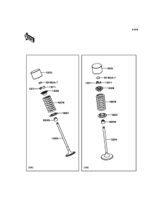 KLE650 Клапана