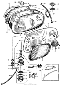 CA77 Топливный бак