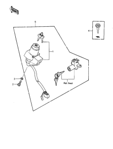 KZ1000 Выключатель зажигания