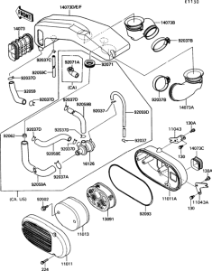 VN750 Air filter(1 / 2)