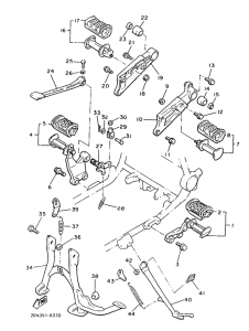 V-MAX12 Stand. footrest