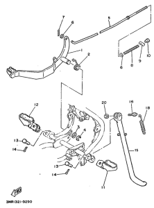 DT50R Stand. footrest