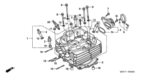 FMX650 Головка цилиндров