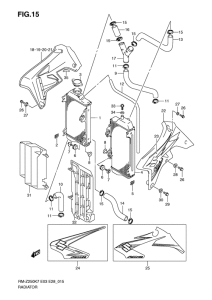 RM-Z250 Радиатор