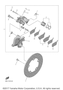 YZF-R6 Задний суппорт